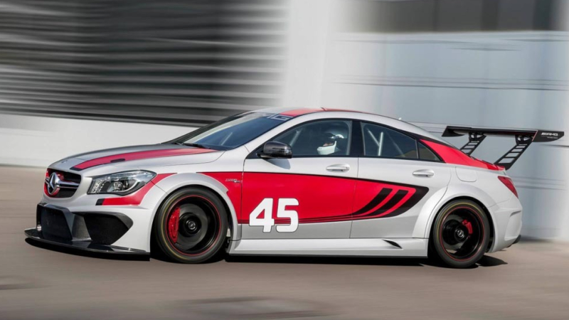 Illustration for article titled The Mercedes CLA45 AMG Becomes A Titilating Race Car